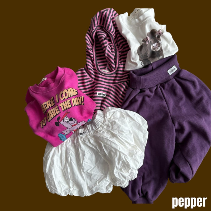 Pepper - Korean Children Fashion - #minifashionista - Dumbbell Sweatshirt (Adult) - 8