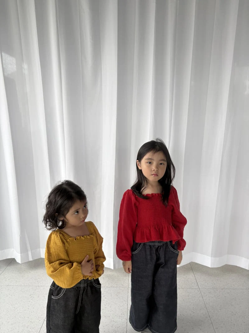 Pepper - Korean Children Fashion - #minifashionista - Smocked Blouse - 10