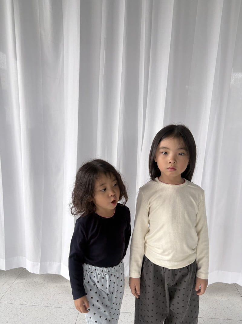 Pepper - Korean Children Fashion - #minifashionista - Pintuck Eyelet Tee - 7