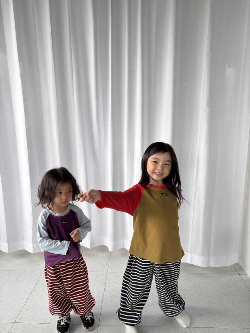 Pepper - Korean Children Fashion - #minifashionista - Chacha Striped Jogger Pants - 5