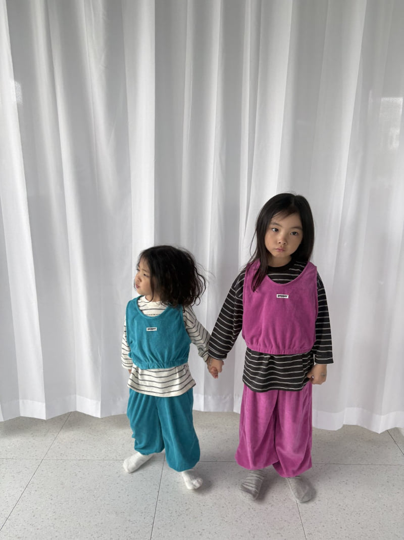 Pepper - Korean Children Fashion - #prettylittlegirls - Terry Jogger Pants - 10