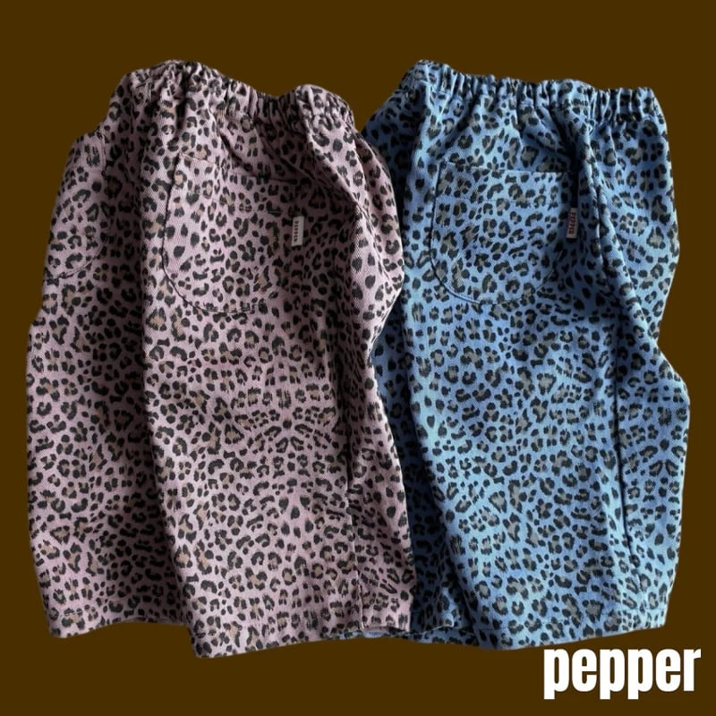 Pepper - Korean Children Fashion - #prettylittlegirls - Pig Leopard Print Pants