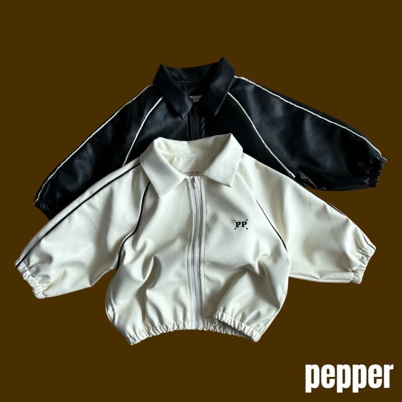 Pepper - Korean Children Fashion - #prettylittlegirls - PP Faux Leather Jacket