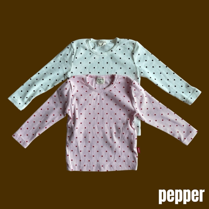 Pepper - Korean Children Fashion - #stylishchildhood - Soft Dot Tee