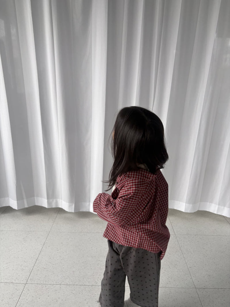 Pepper - Korean Children Fashion - #toddlerclothing - Cookie Check Shirt - 6