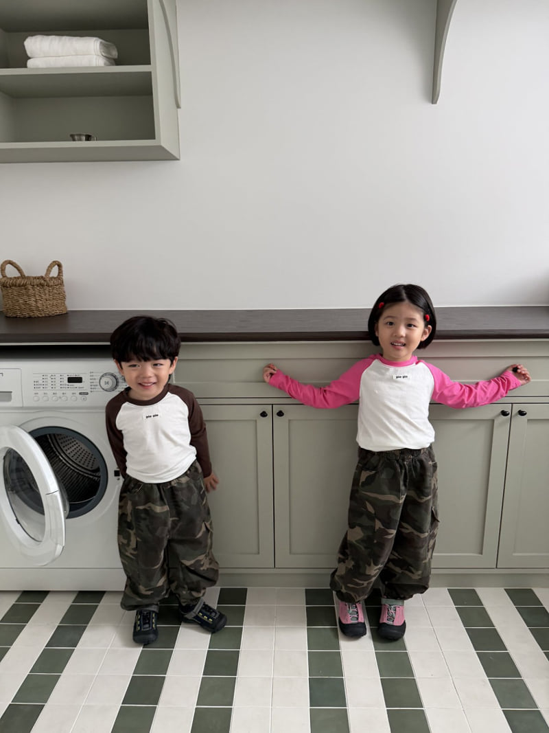 Pie - Korean Baby Fashion - #onlinebabyshop - Camo Cargo Jogger Pants - 4