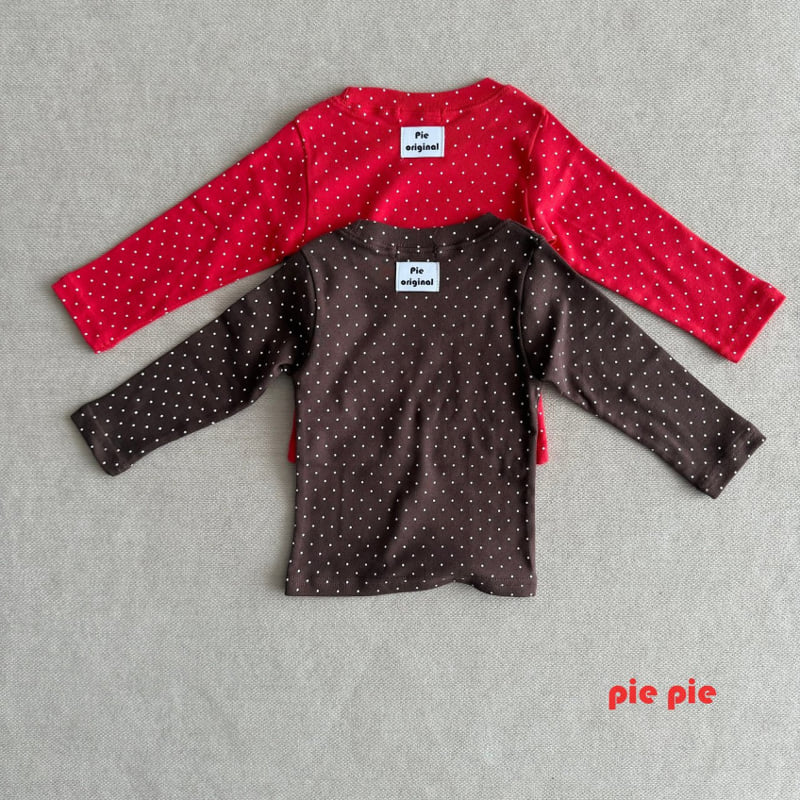 Pie - Korean Baby Fashion - #babyboutique - Choco Pick Dot Tee