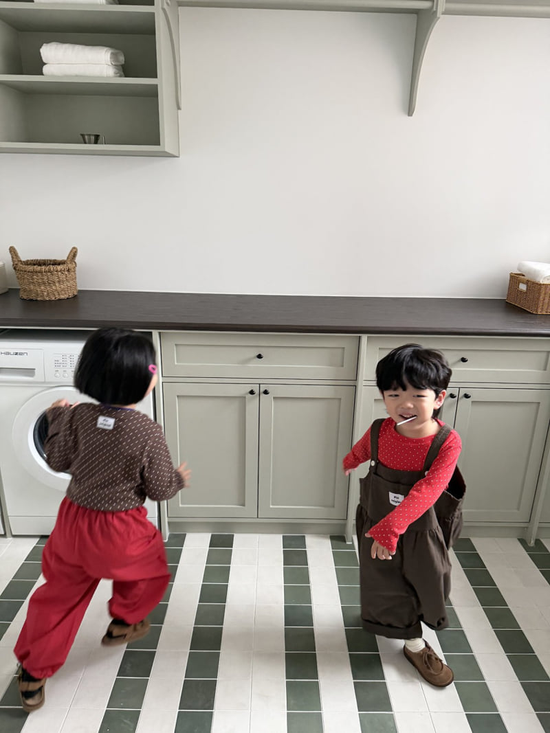 Pie - Korean Baby Fashion - #babyboutique - Choco Pick Dot Tee - 2
