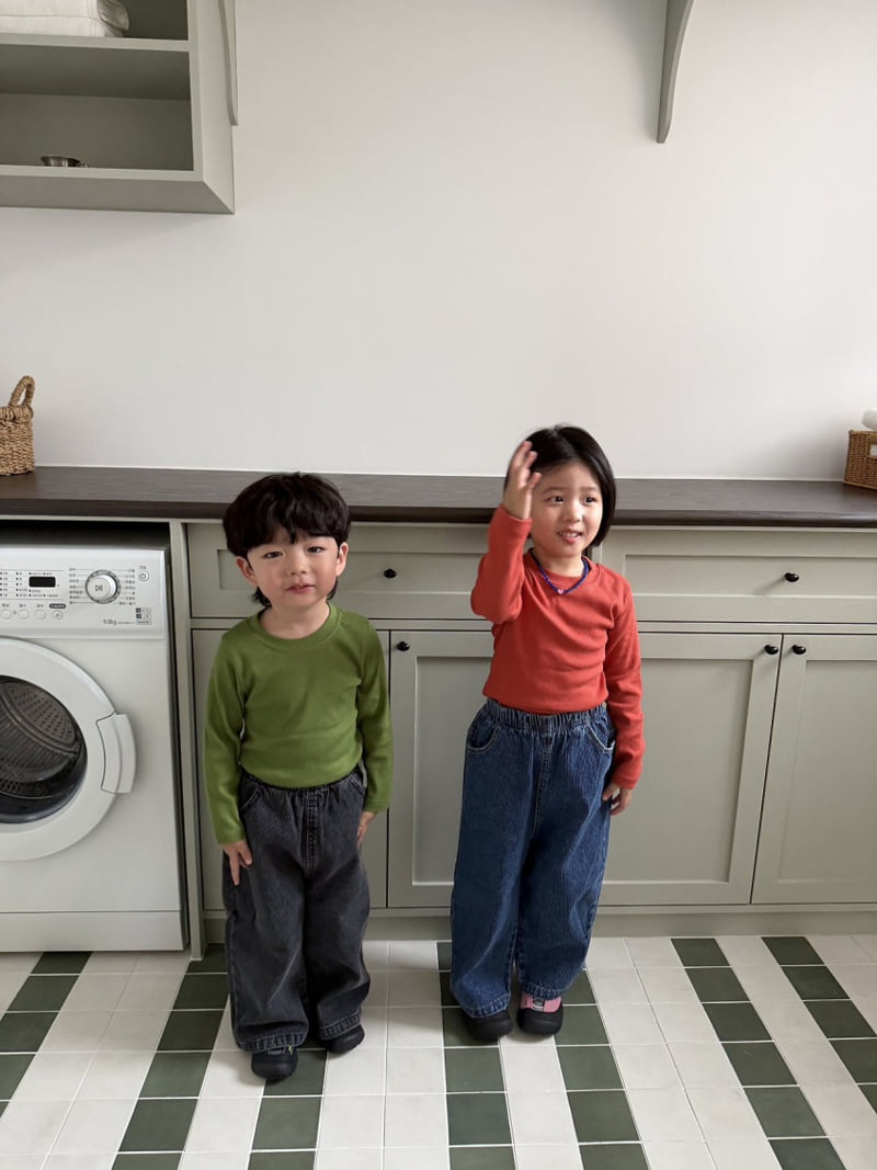 Pie - Korean Baby Fashion - #babyboutiqueclothing - Corduroy Denim Pants - 5