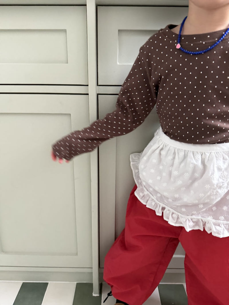 Pie - Korean Baby Fashion - #babyboutiqueclothing - Choco Pick Dot Tee - 4