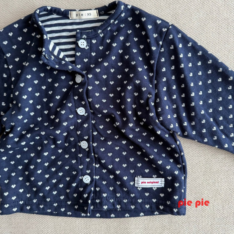 Pie - Korean Baby Fashion - #babyfashion - Heart Cardigan - 8