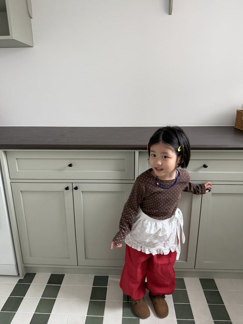 Pie - Korean Baby Fashion - #babyfashion - Choco Pick Dot Tee - 5
