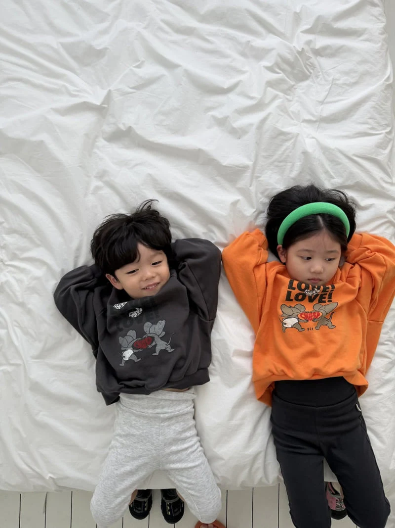 Pie - Korean Baby Fashion - #babyfashion - Cheese Mouse Sweatshirt - 2
