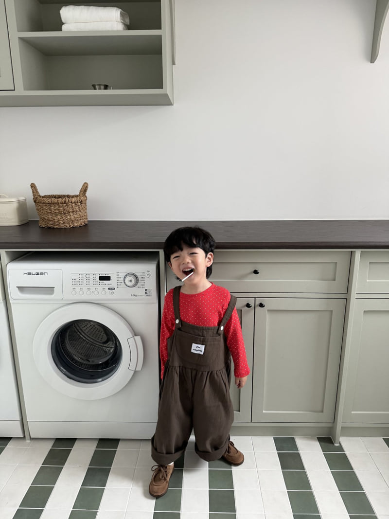 Pie - Korean Baby Fashion - #babyfashion - Little Rascal Overalls - 7
