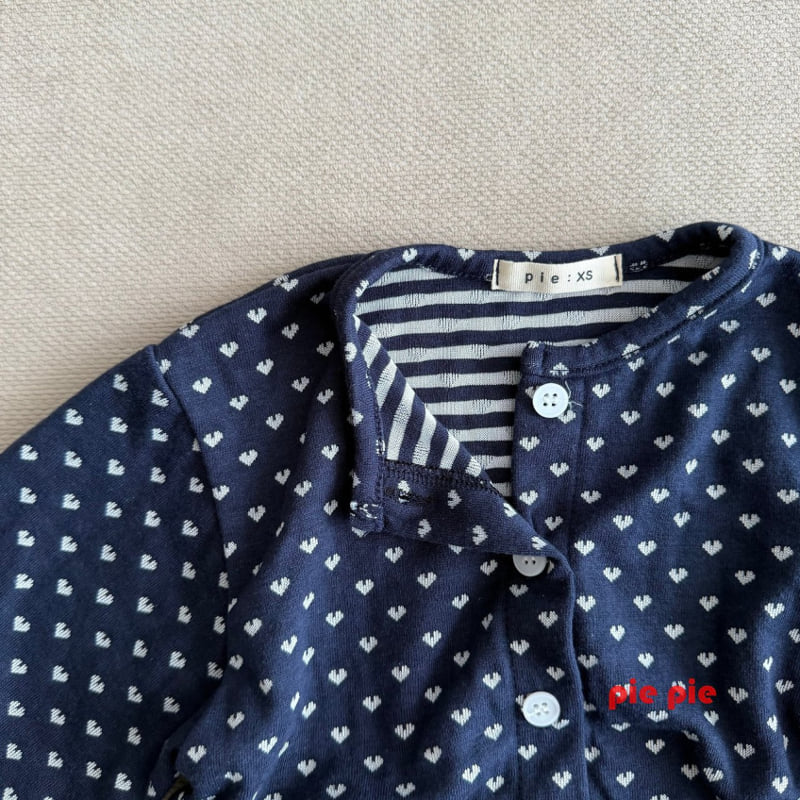 Pie - Korean Baby Fashion - #babyfever - Heart Cardigan - 9