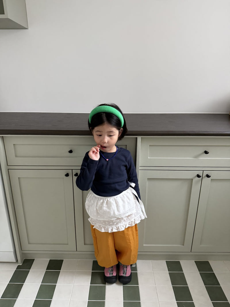 Pie - Korean Baby Fashion - #babyfever - Baby's Breath Apron - 2