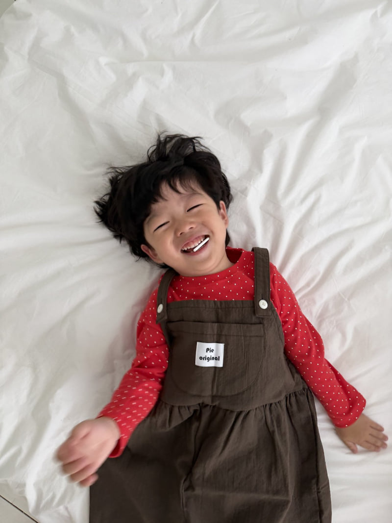 Pie - Korean Baby Fashion - #babyfever - Choco Pick Dot Tee - 6