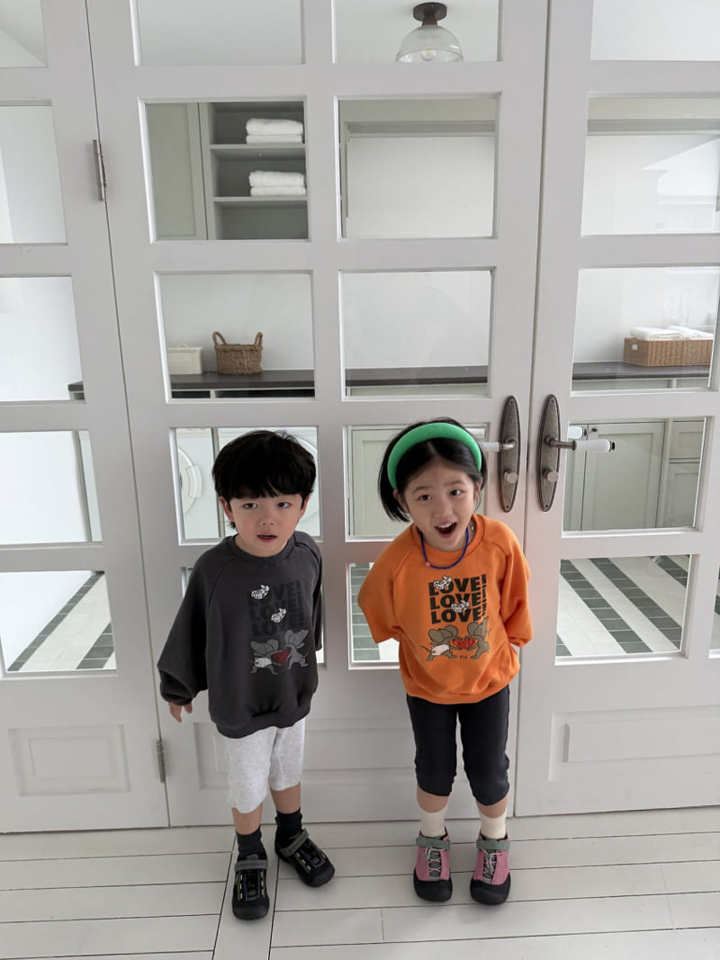 Pie - Korean Baby Fashion - #babyfever - Cheese Mouse Sweatshirt - 3