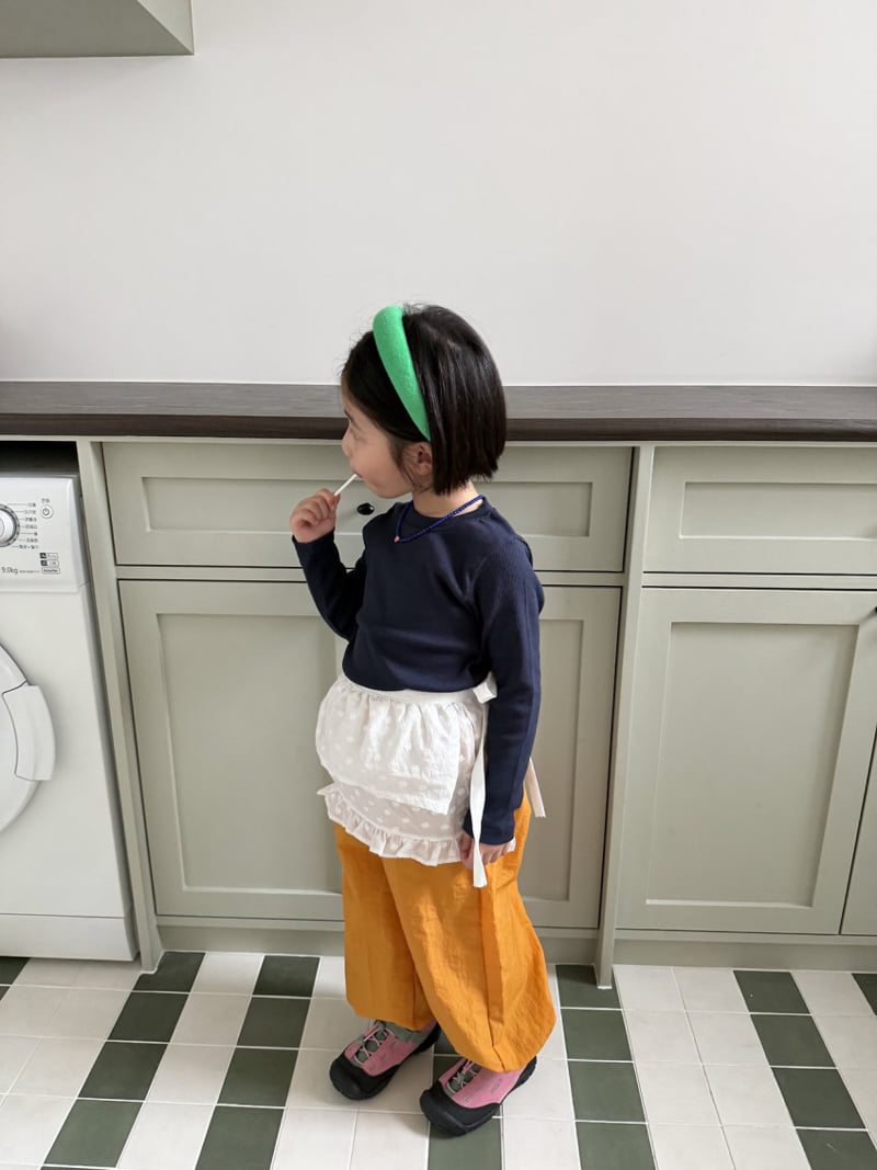 Pie - Korean Baby Fashion - #babygirlfashion - Baby's Breath Apron - 3