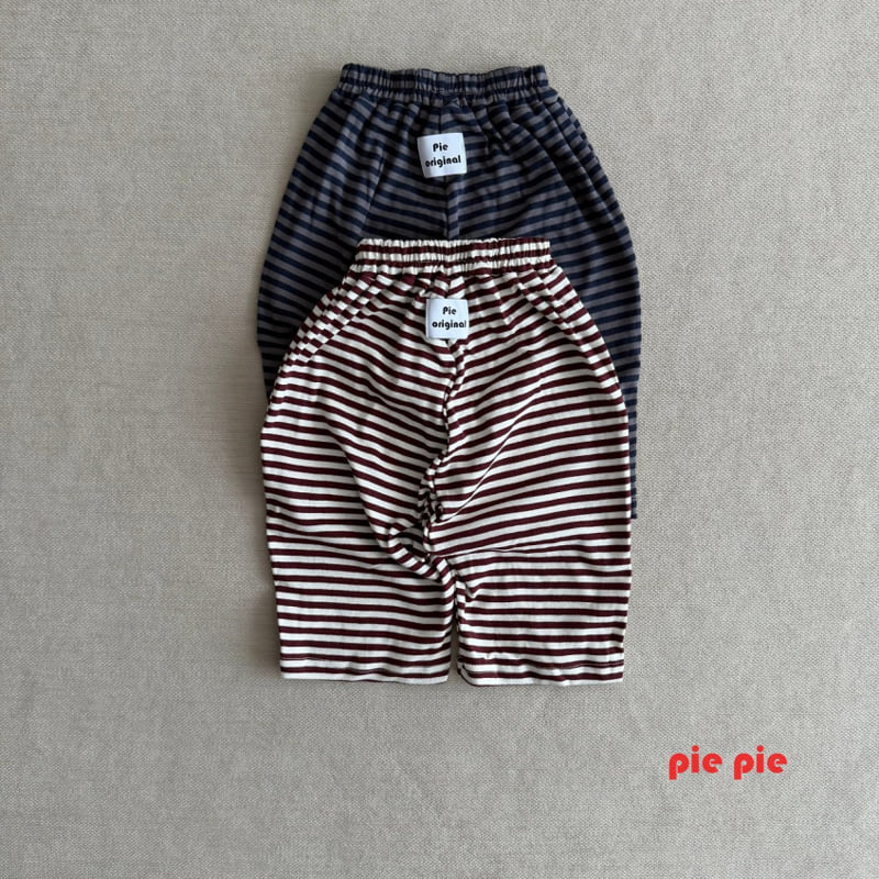 Pie - Korean Baby Fashion - #babygirlfashion - Cocoa Striped Pants