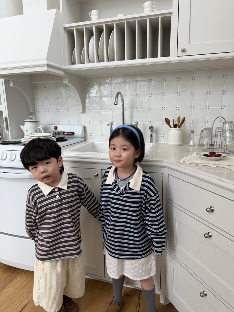 Pie - Korean Baby Fashion - #babylifestyle - Marshmallow Collar Tee - 6