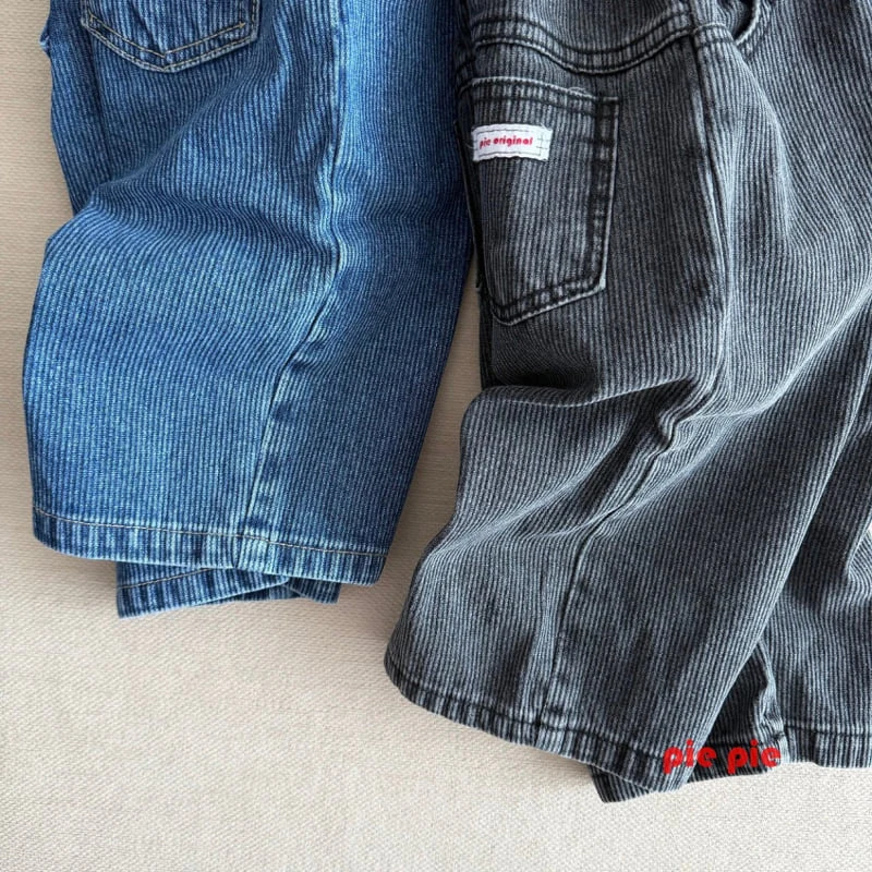 Pie - Korean Baby Fashion - #babyoninstagram - Corduroy Denim Pants - 11