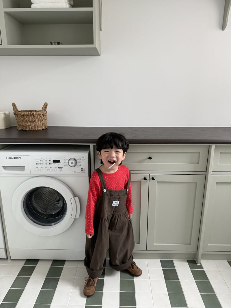 Pie - Korean Baby Fashion - #babyoninstagram - Choco Pick Dot Tee - 9