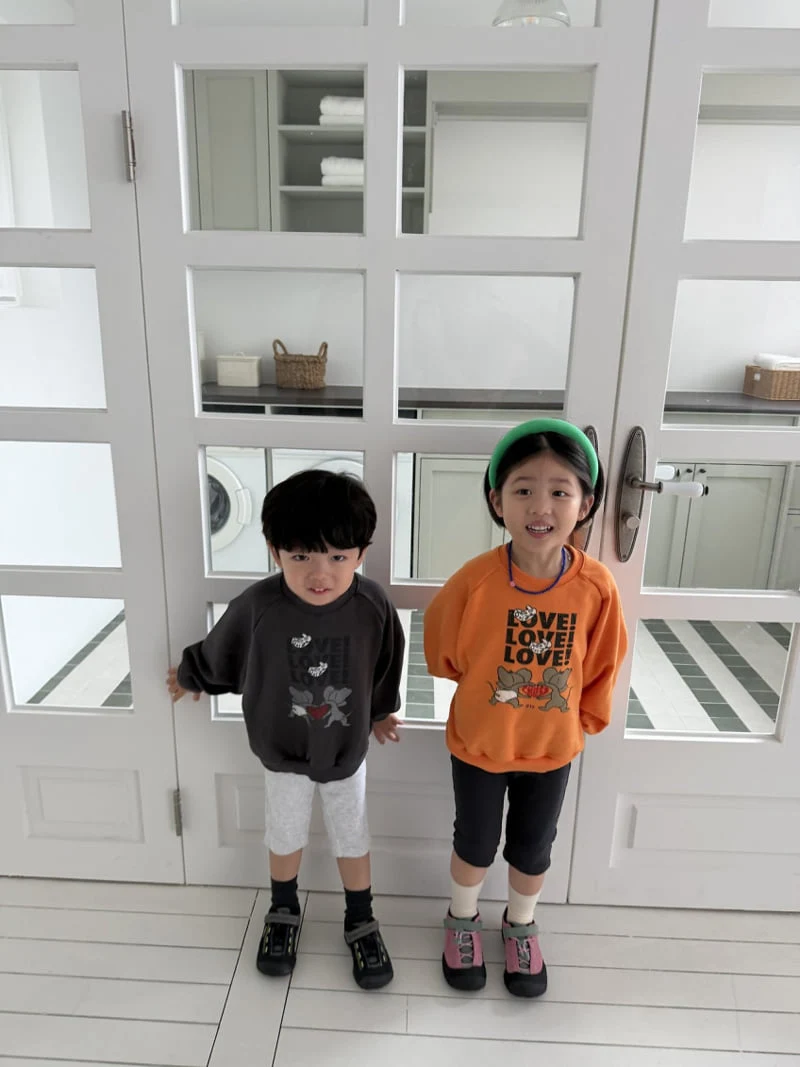 Pie - Korean Baby Fashion - #babyoninstagram - Cheese Mouse Sweatshirt - 6