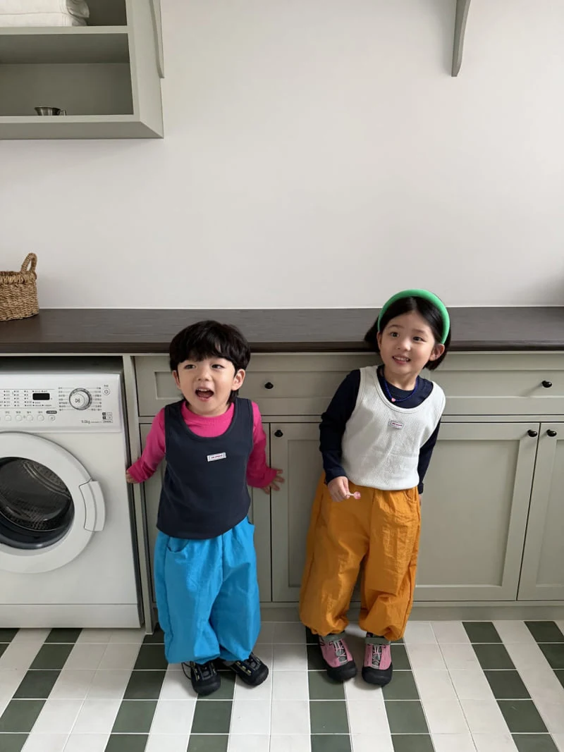 Pie - Korean Baby Fashion - #babyoninstagram - Cereal Layered Sleeveless Top - 3