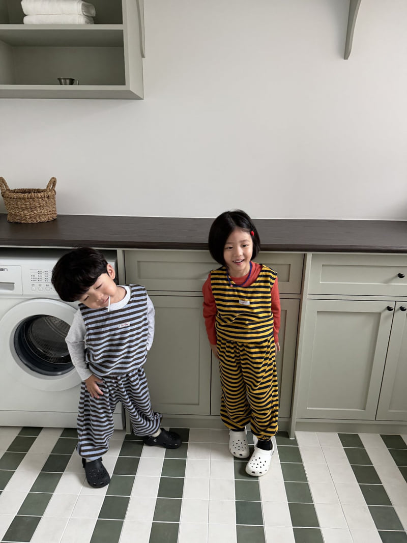 Pie - Korean Baby Fashion - #babyoutfit - Honeybee Terry Jogger Pants - 9