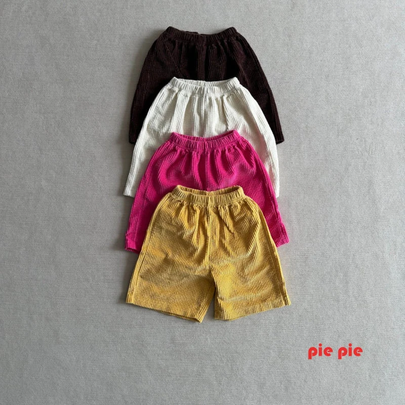 Pie - Korean Baby Fashion - #babyoutfit - Embossed Corduroy Bermuda Shorts