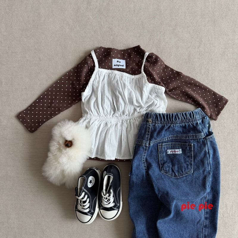 Pie - Korean Baby Fashion - #babyoutfit - Choco Pick Dot Tee - 11