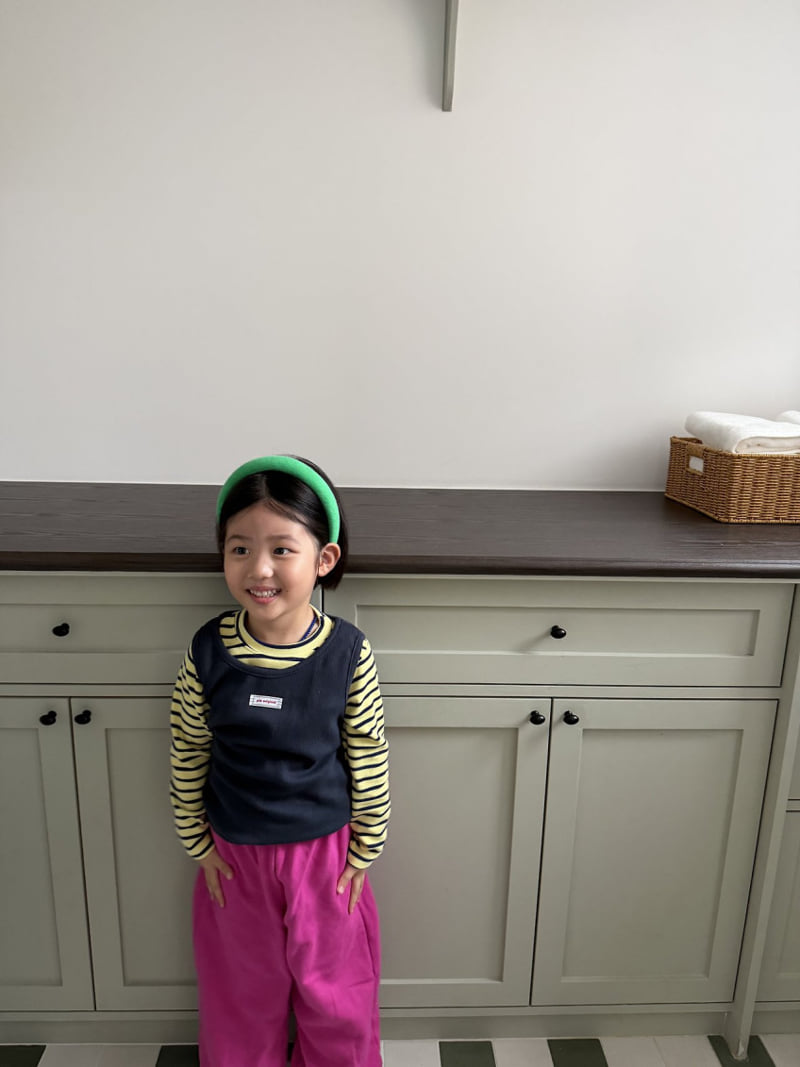 Pie - Korean Baby Fashion - #babyoutfit - Cereal Layered Sleeveless Top - 6