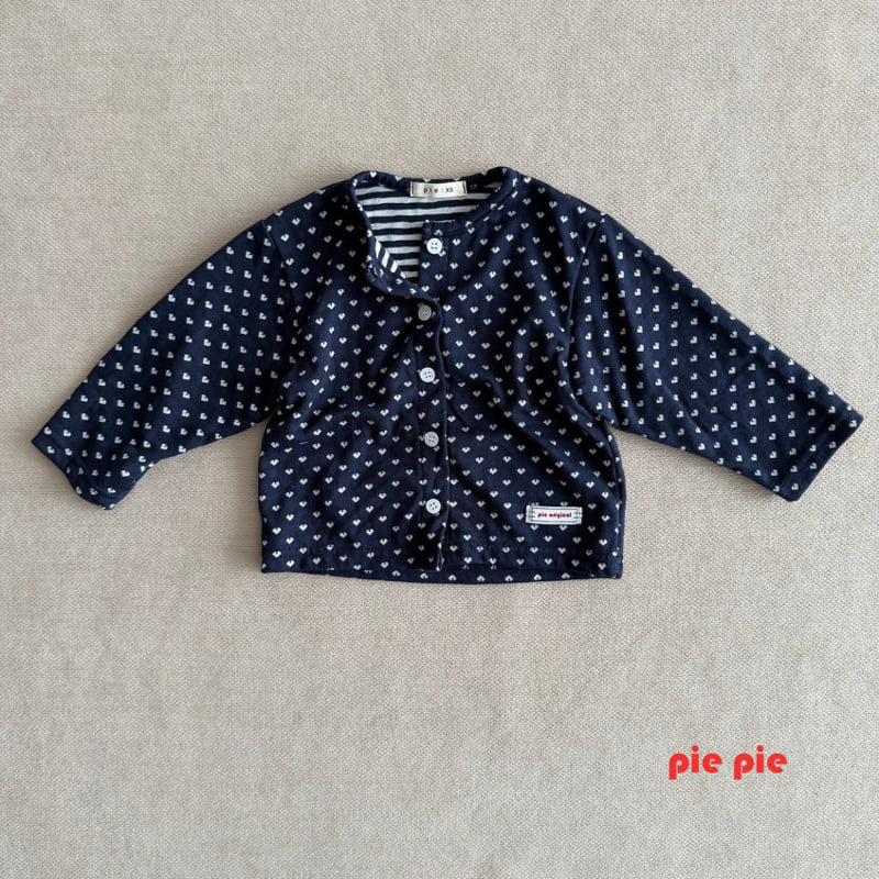 Pie - Korean Baby Fashion - #babywear - Heart Cardigan