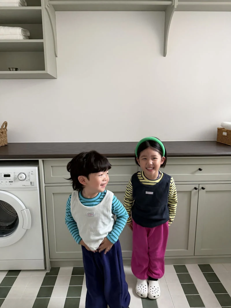 Pie - Korean Baby Fashion - #babywear - Cereal Layered Sleeveless Top - 7