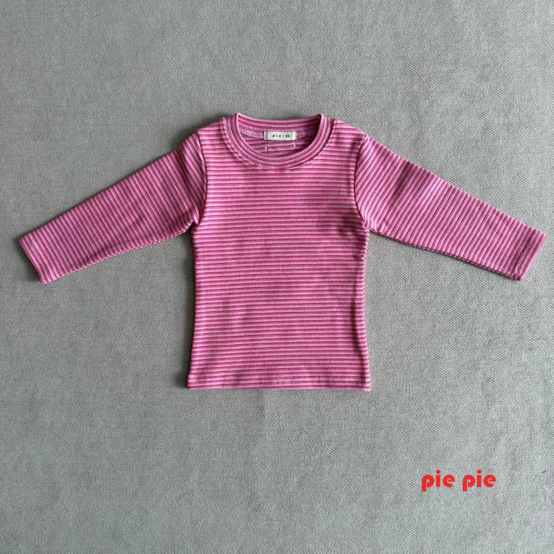 Pie - Korean Baby Fashion - #onlinebabyboutique - Strawberry Milk Striped Tee - 10