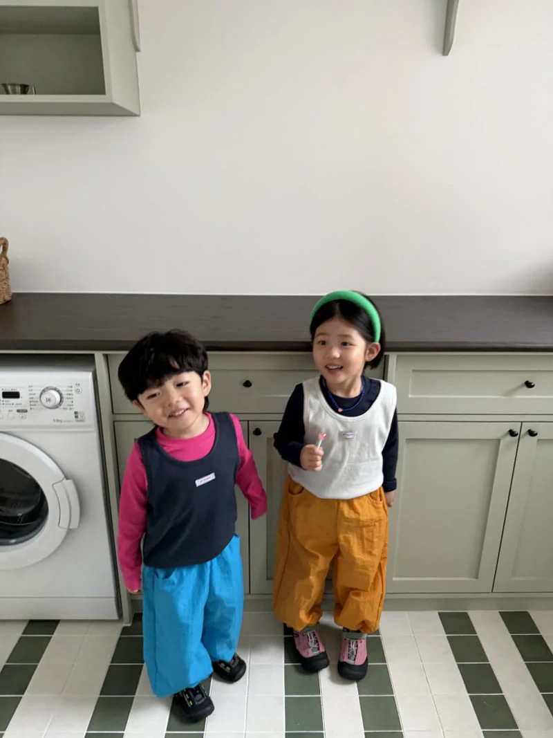 Pie - Korean Baby Fashion - #onlinebabyboutique - Cereal Layered Sleeveless Top - 8