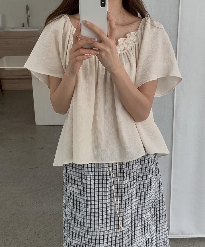Pomelo - Korean Women Fashion - #momslook - Sarah Blouse - 3
