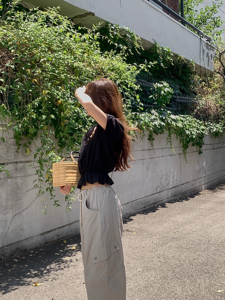 Pomelo - Korean Women Fashion - #womensfashion - Smocked Frill Blouse - 4