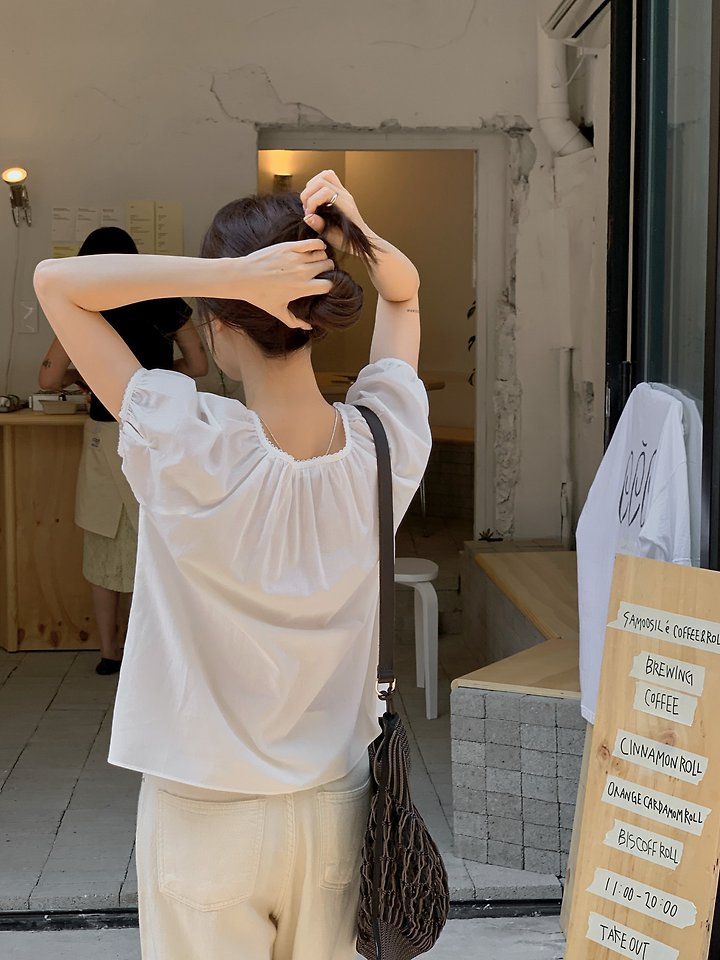 Pomelo - Korean Women Fashion - #momslook - L Pintuck Blouse - 11