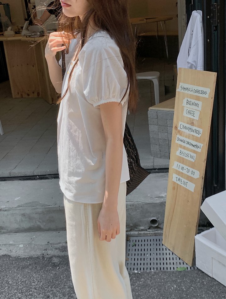 Pomelo - Korean Women Fashion - #momslook - L Pintuck Blouse - 9