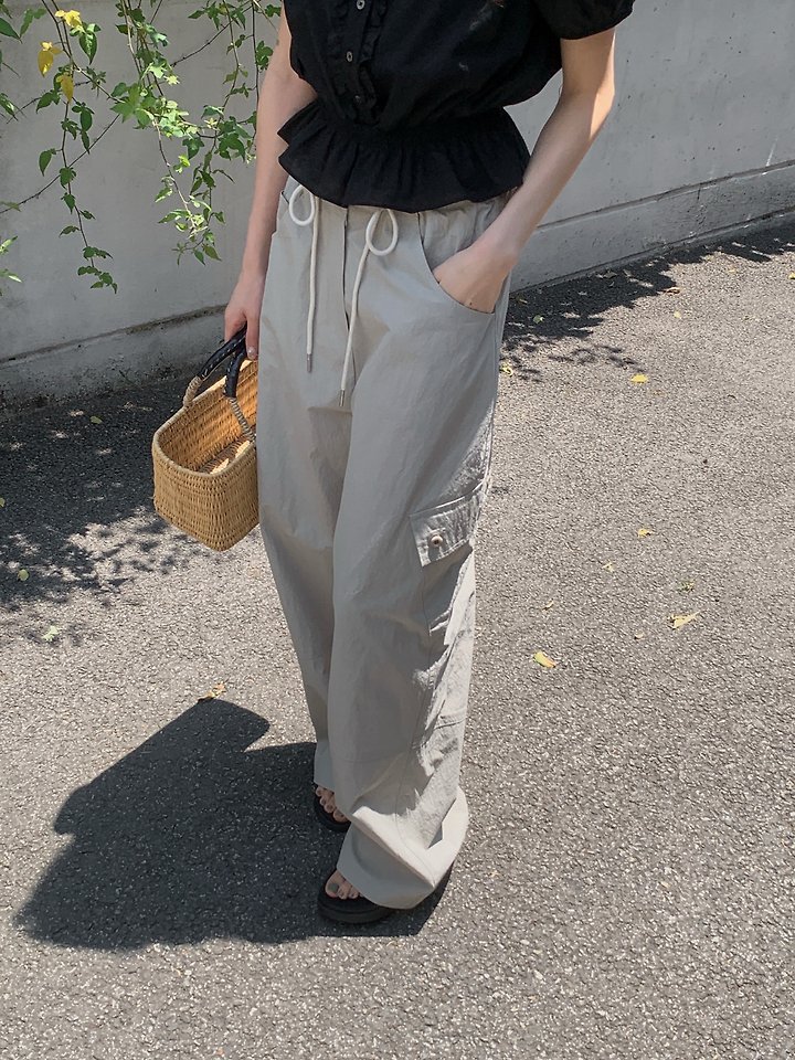 Pomelo - Korean Women Fashion - #pursuepretty - Air Cargo Pants - 12