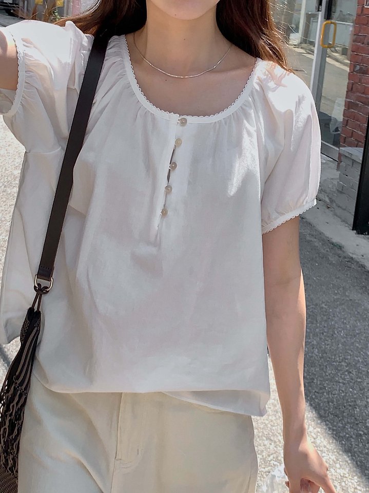 Pomelo - Korean Women Fashion - #pursuepretty - L Pintuck Blouse - 3
