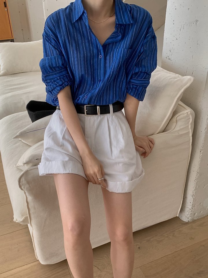 Pomelo - Korean Women Fashion - #restrostyle - Costa Shirt - 5