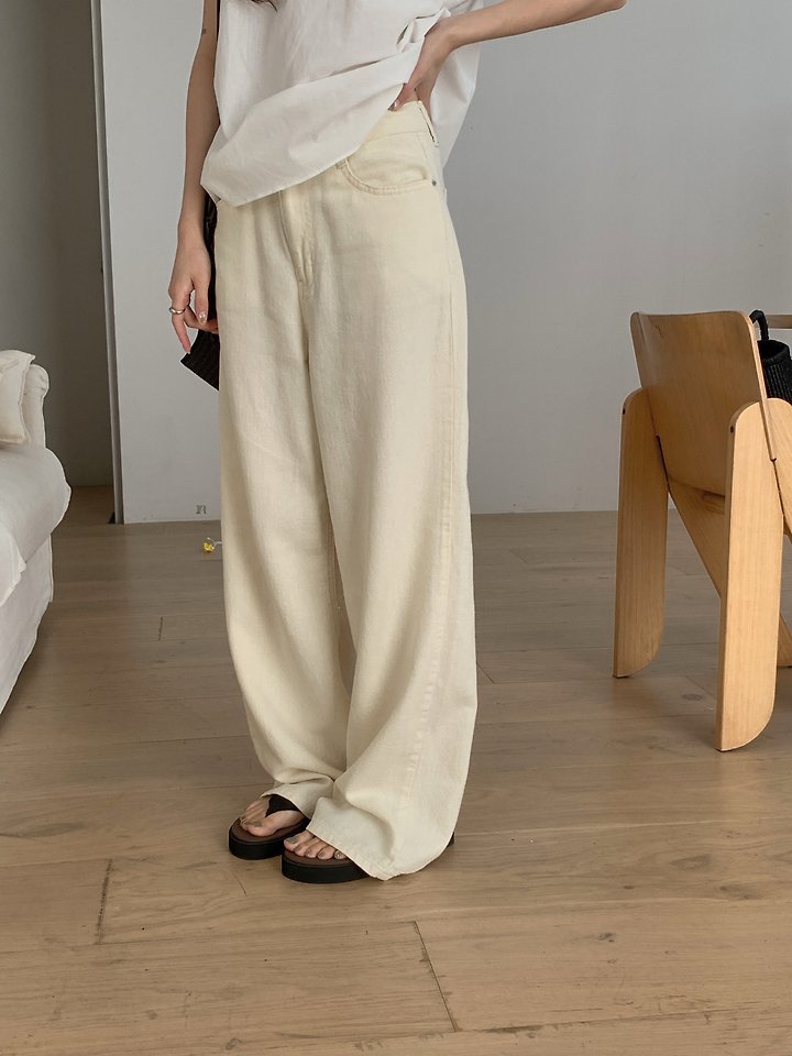 Pomelo - Korean Women Fashion - #romanticstyle - Talk Denim Pants - 7