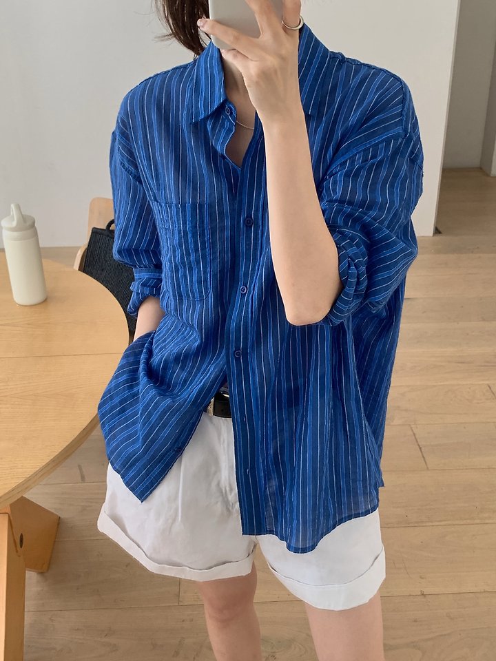 Pomelo - Korean Women Fashion - #romanticstyle - Costa Shirt - 6