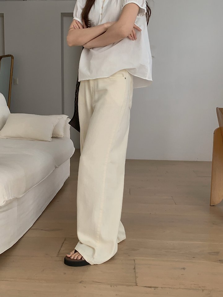 Pomelo - Korean Women Fashion - #shopsmall - Talk Denim Pants - 8