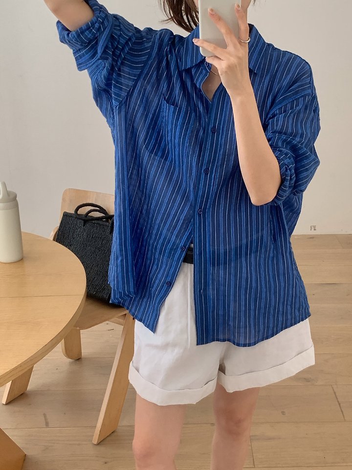 Pomelo - Korean Women Fashion - #shopsmall - Costa Shirt - 7
