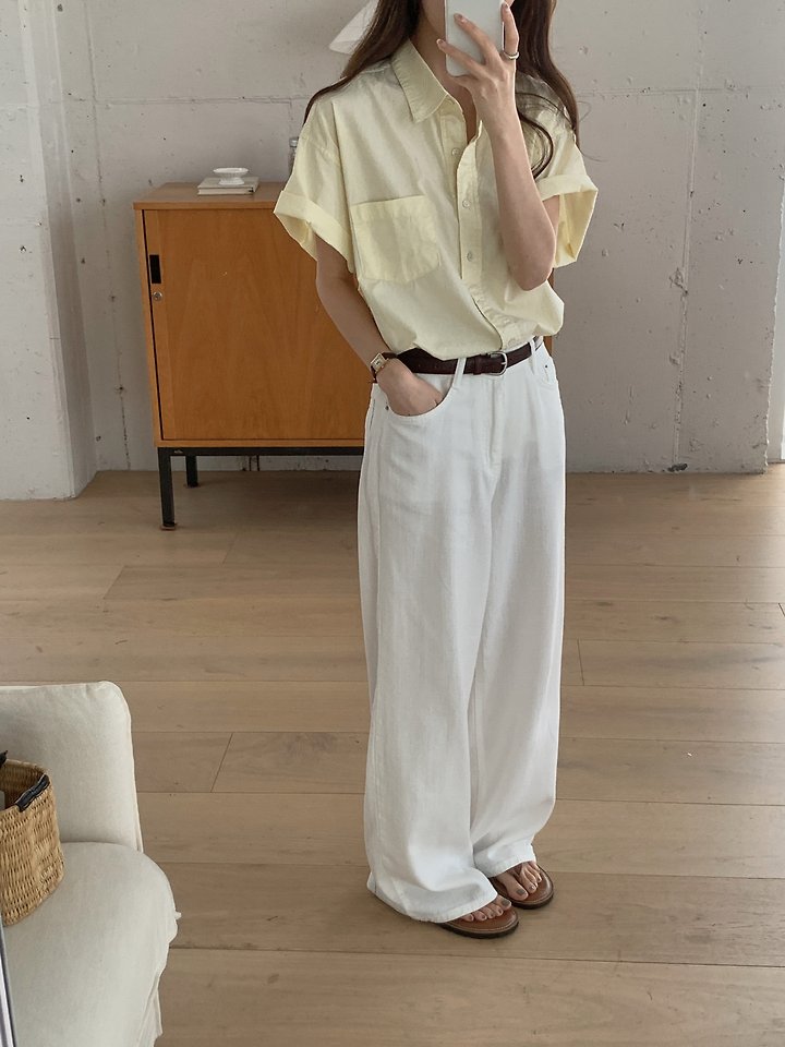 Pomelo - Korean Women Fashion - #vintageinspired - Talk Denim Pants - 3