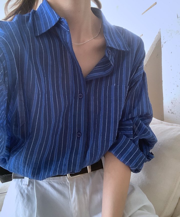 Pomelo - Korean Women Fashion - #vintageinspired - Costa Shirt - 2